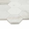 Msi Arabescato Venato White SAMPLE Hexagon Honed Marble Mosaic Tile ZOR-MD-0381-SAM - alternate 3